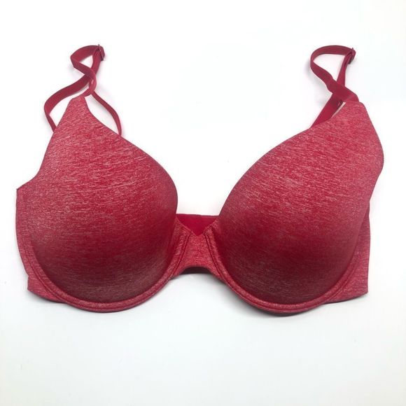 Victoria’s Secret Red Uplift Semi Demi Bra 32D - Picture 2 of 16